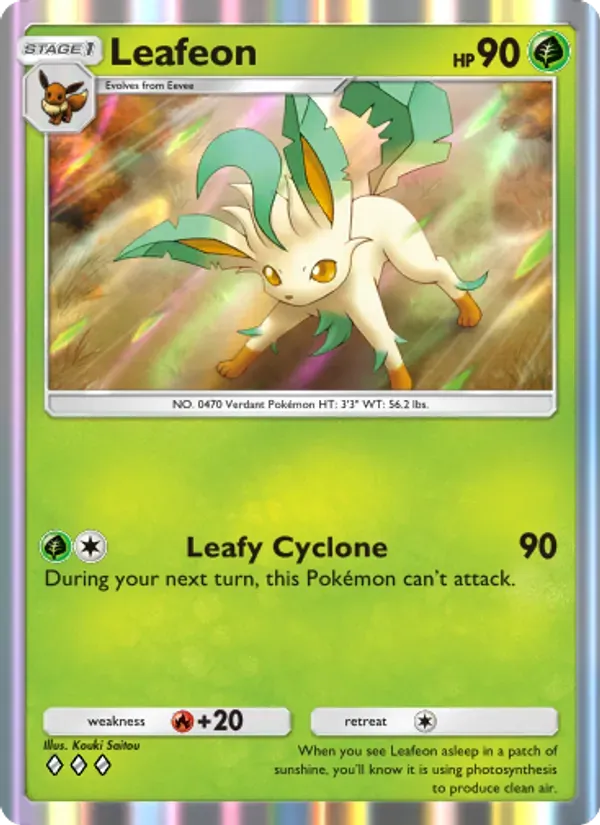 Leafeon 020/140 Embate do Tempo e Espaço