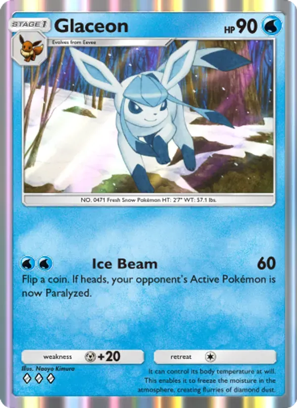 Glaceon 046/140 Embate do Tempo e Espaço