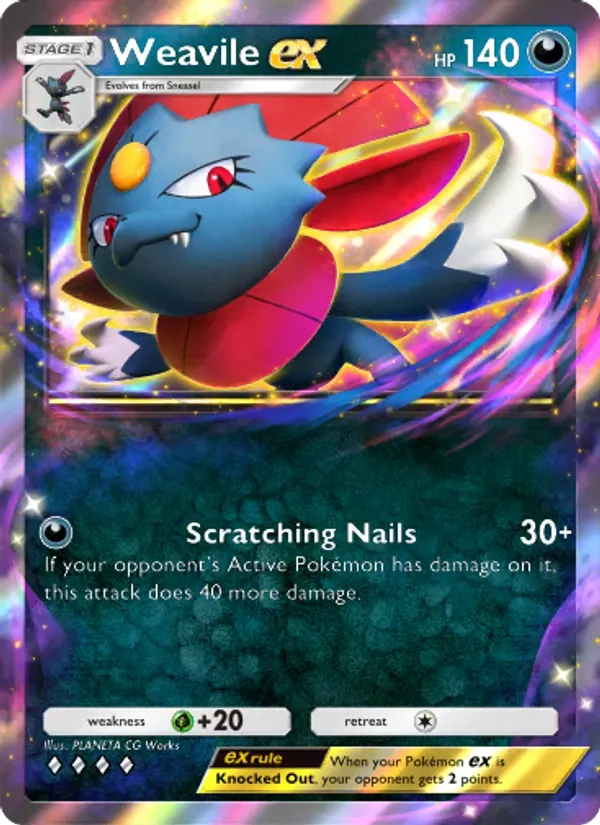 Weavile ex 099/140 Embate do Tempo e Espaço