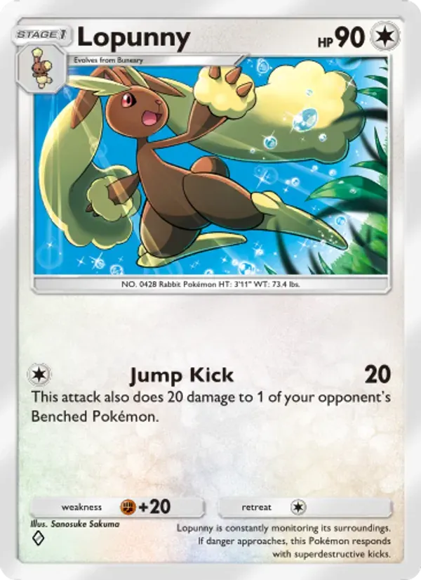 Lopunny 138/140 Embate do Tempo e Espaço