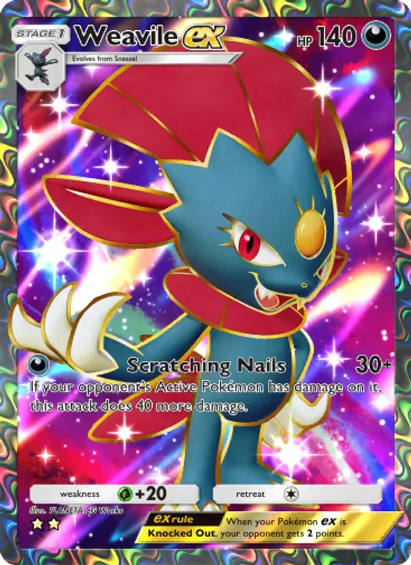 Weavile ex 186/140 Embate do Tempo e Espaço