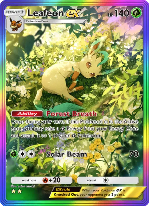 Leafeon ex 091/75 Luz Triunfante