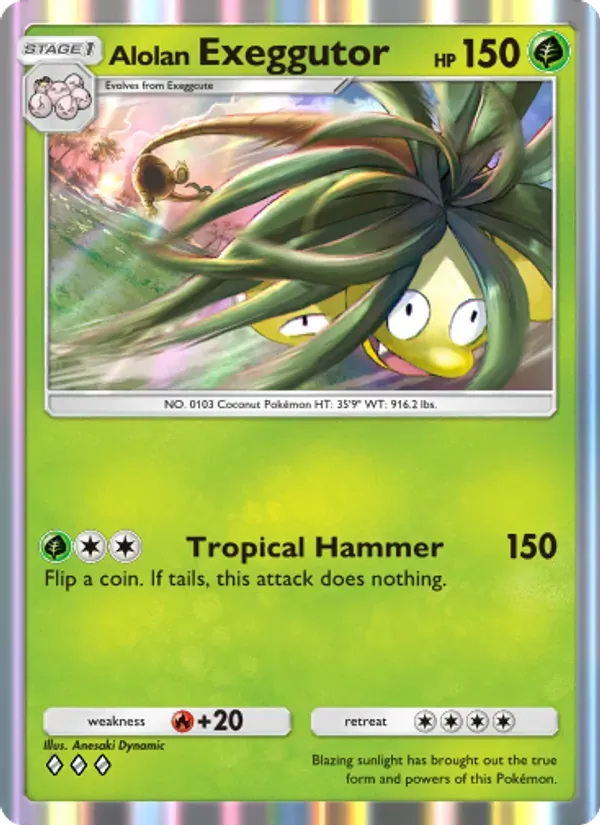 Alolan Exeggutor 002/155 Guardiões Celestiais