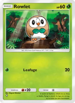 Rowlet 009 Guardiões Celestiais