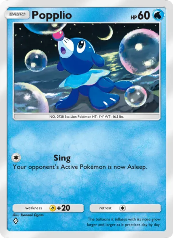 Popplio 045/155 Guardiões Celestiais