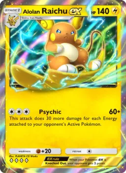 Alolan Raichu ex 058 Guardiões Celestiais