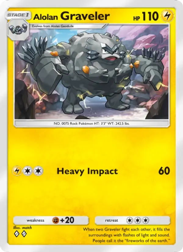 Alolan Graveler 060/155 Guardiões Celestiais