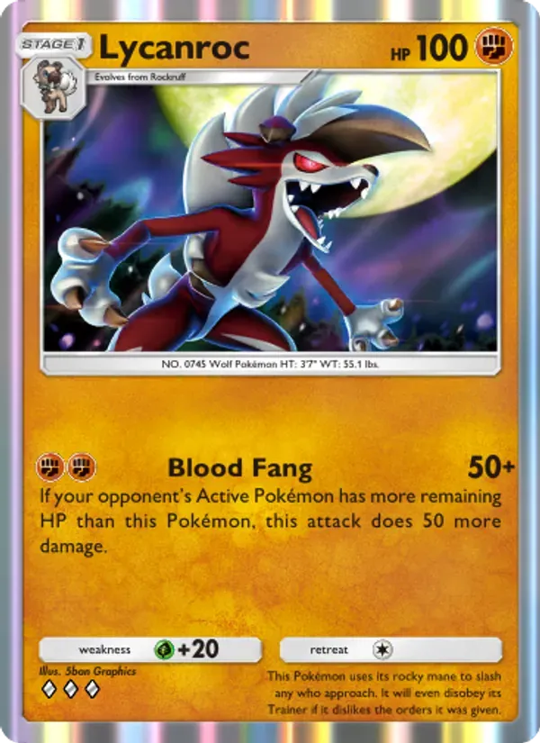 Lycanroc 101/155 Guardiões Celestiais