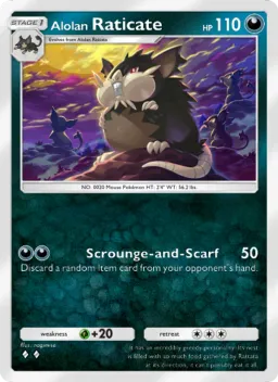 Alolan Raticate 107 Guardiões Celestiais