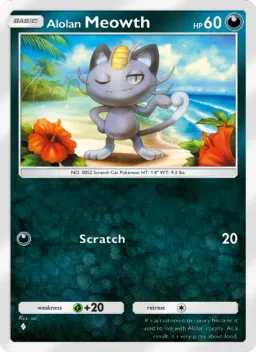 Alolan Meowth 108 Guardiões Celestiais