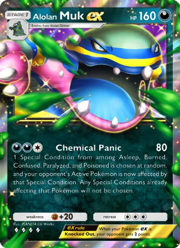 Alolan Muk ex 111/155 Guardiões Celestiais