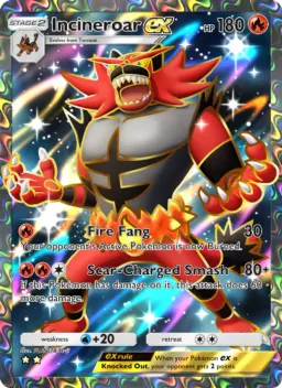 Incineroar ex 182 Guardiões Celestiais