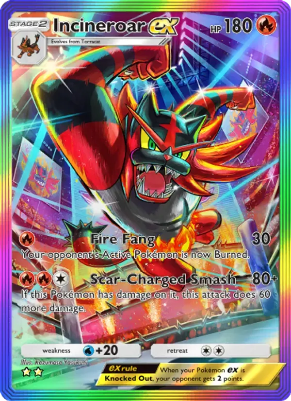 Incineroar ex 200/155 Guardiões Celestiais