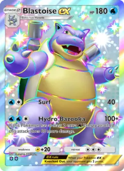 Blastoise ex 232 Guardiões Celestiais
