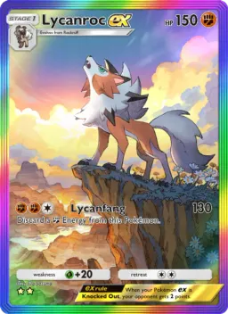 Lycanroc ex 085 Extradimensional Crisis