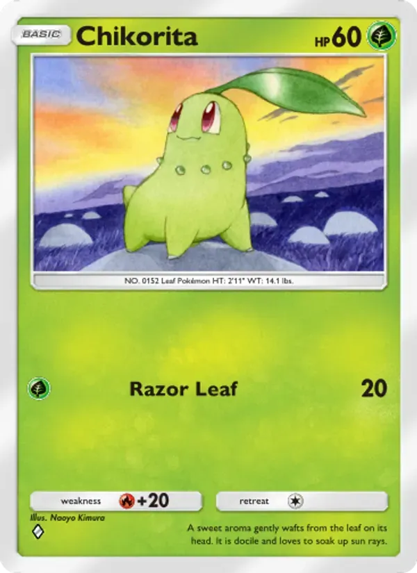 Chikorita 008/161 Wisdom of Sea and Sky