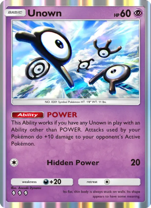 Unown 085/161 Wisdom of Sea and Sky