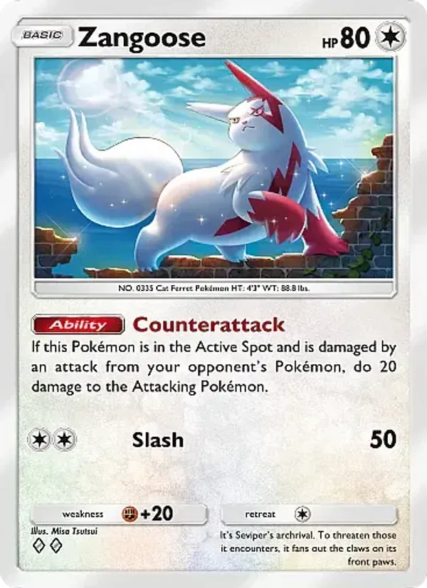 Zangoose 065/71 Nascentes Reclusas