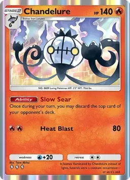 Chandelure 043 Mega Rising
