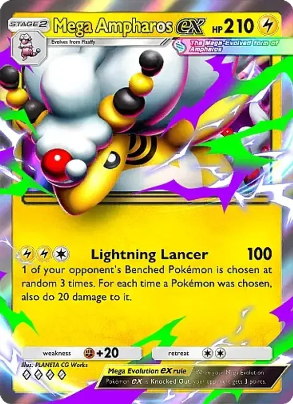 Mega Ampharos ex 085/226 Mega Rising