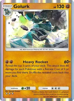 Golurk 136 Mega Rising