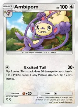 Ambipom 186 Mega Rising