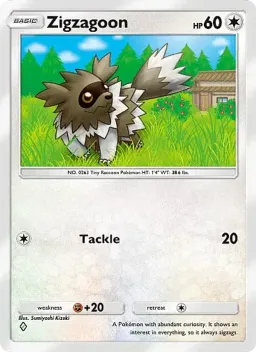 Zigzagoon 188 Mega Rising