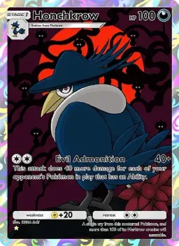Honchkrow 244 Mega Rising