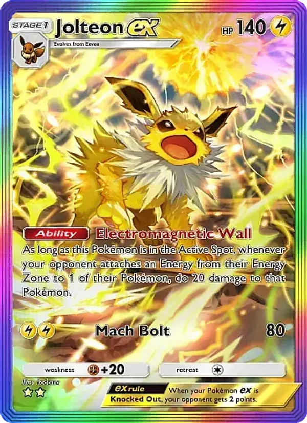 Jolteon ex 276/226 Mega Rising