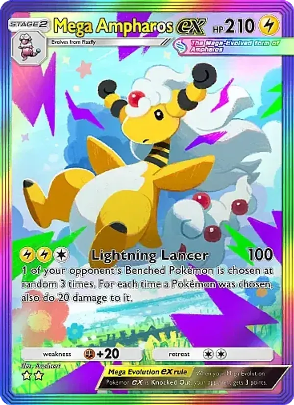 Mega Ampharos ex 277/226 Mega Rising