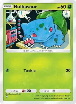 Bulbasaur 001 Chama Carmesim