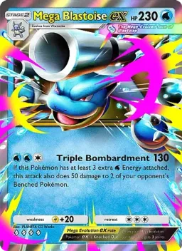 Mega Blastoise ex 020 Chama Carmesim