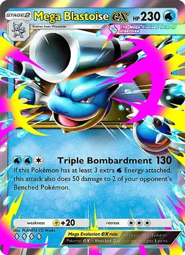 Mega Blastoise ex 020/69 Chama Carmesim