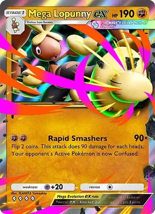 Mega Lopunny ex 042/69 Chama Carmesim