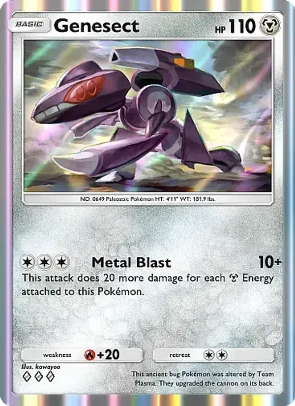 Genesect 054/69 Chama Carmesim