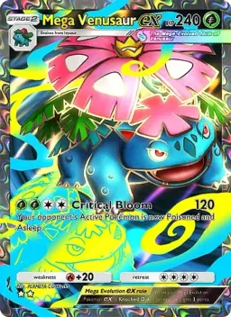 Mega Venusaur ex 076 Chama Carmesim
