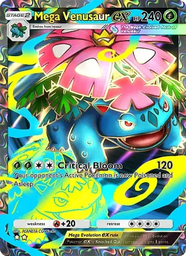 Mega Venusaur ex 076/69 Chama Carmesim