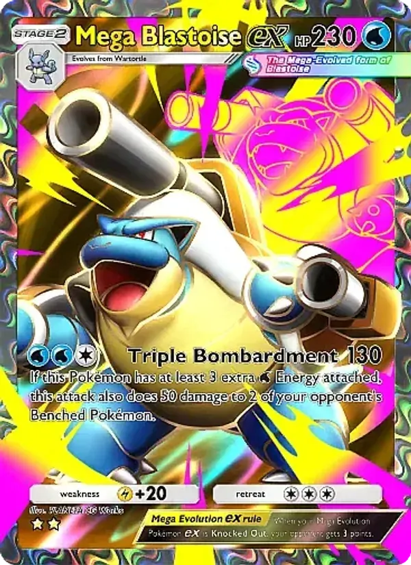 Mega Blastoise ex 078/69 Chama Carmesim