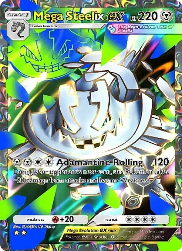 Mega Steelix ex 080/69 Chama Carmesim