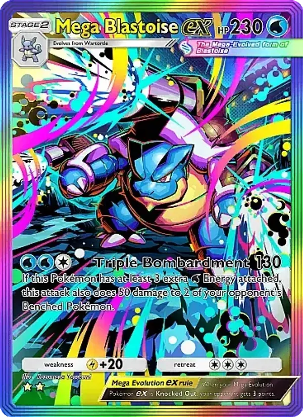 Mega Blastoise ex 084/69 Chama Carmesim