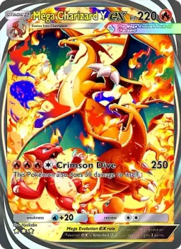 Mega Charizard Y ex 087 Chama Carmesim