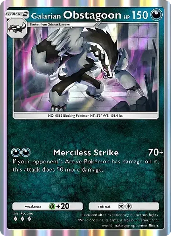 Galarian Obstagoon 100/155 Desfile Onírico