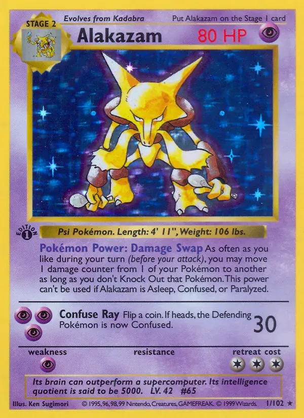 Alakazam 1/102 Coleção Básica
