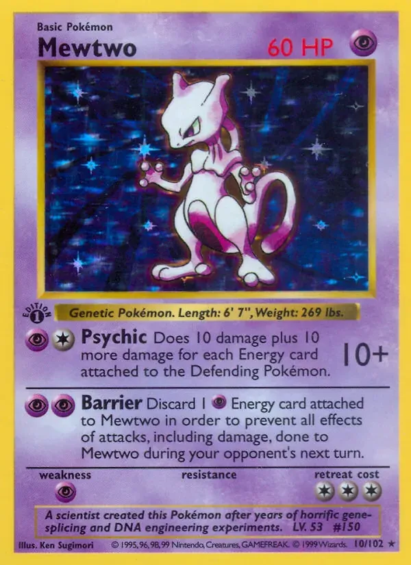 Mewtwo 10/102 Coleção Básica