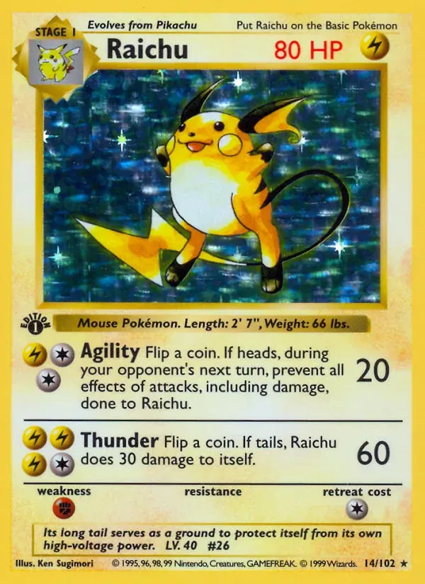 Raichu 14/102 Coleção Básica