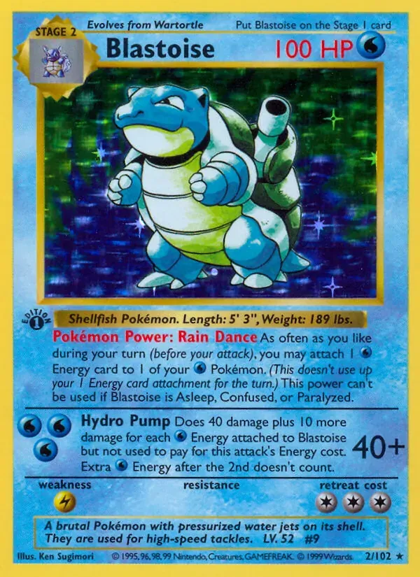 Blastoise 2/102 Coleção Básica