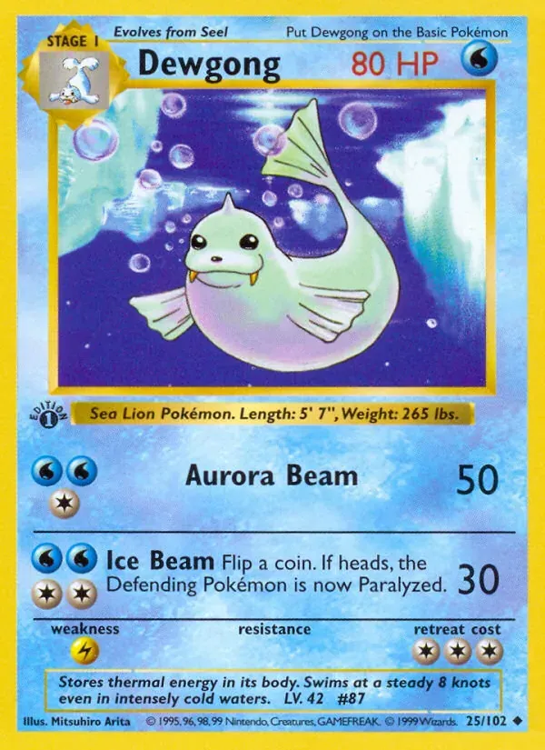 Dewgong 25/102 Coleção Básica