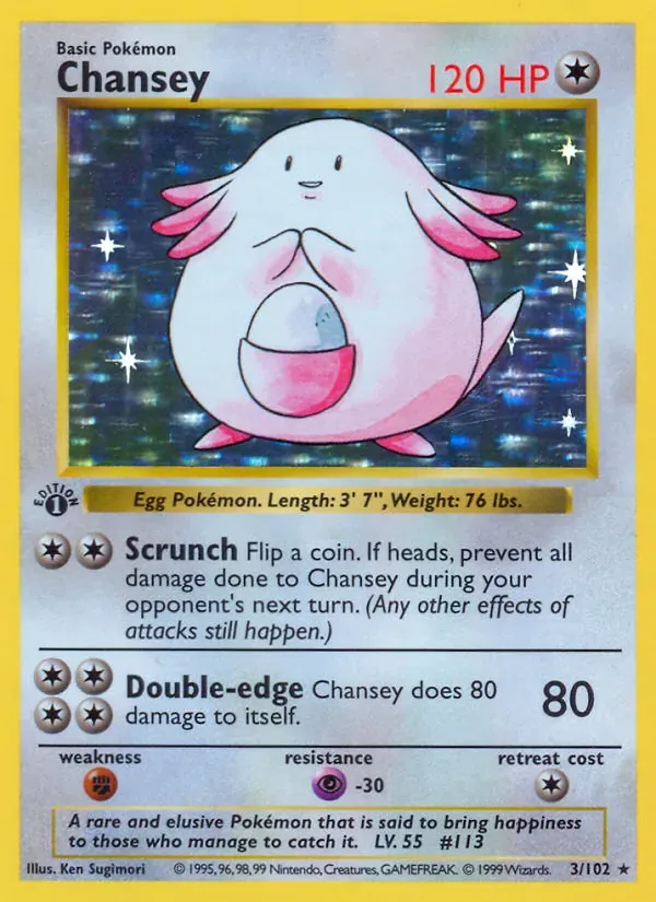 Chansey 3/102 Coleção Básica