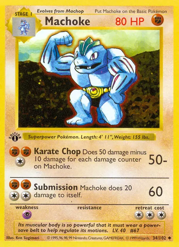 Machoke 34/102 Coleção Básica