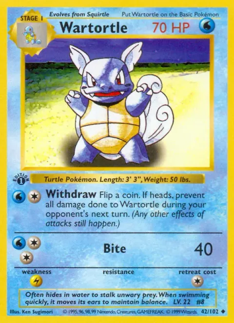 Wartortle 42/102